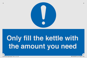 Only fill the kettle with the amount you need